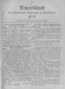 Amtsblatt der K&ouml;niglichen Preussischen Regierung zu Bromberg. 1882.12.29 No.52
