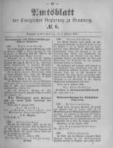 Amtsblatt der Königlichen Preussischen Regierung zu Bromberg. 1895.02.07 No.6