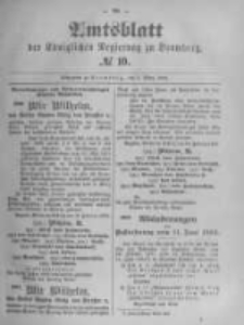 Amtsblatt der Königlichen Preussischen Regierung zu Bromberg. 1895.03.07 No.10