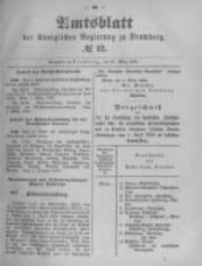 Amtsblatt der Königlichen Preussischen Regierung zu Bromberg. 1895.03.21 No.12