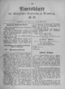 Amtsblatt der Königlichen Preussischen Regierung zu Bromberg. 1895.03.28 No.13