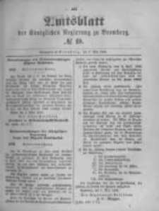 Amtsblatt der Königlichen Preussischen Regierung zu Bromberg. 1895.05.09 No.19