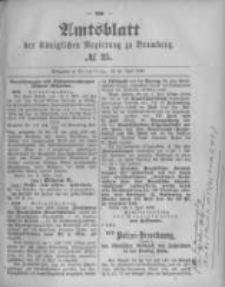Amtsblatt der Königlichen Preussischen Regierung zu Bromberg. 1895.06.20 No.25