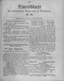 Amtsblatt der Königlichen Preussischen Regierung zu Bromberg. 1895.06.27 No.26