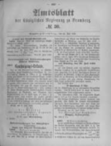 Amtsblatt der Königlichen Preussischen Regierung zu Bromberg. 1895.07.25 No.30