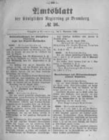 Amtsblatt der K&ouml;niglichen Preussischen Regierung zu Bromberg. 1895.09.05 No.36