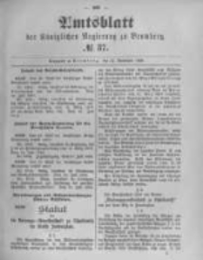 Amtsblatt der Königlichen Preussischen Regierung zu Bromberg. 1895.09.12 No.37