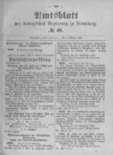 Amtsblatt der Königlichen Preussischen Regierung zu Bromberg. 1895.10.03 No.40