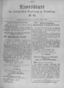 Amtsblatt der Königlichen Preussischen Regierung zu Bromberg. 1895.10.10 No.41
