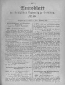 Amtsblatt der Königlichen Preussischen Regierung zu Bromberg. 1895.11.07 No.45