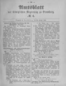 Amtsblatt der Königlichen Preussischen Regierung zu Bromberg. 1892.01.28 No.4