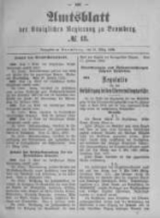 Amtsblatt der Königlichen Preussischen Regierung zu Bromberg. 1892.03.31 No.13