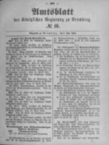 Amtsblatt der K&ouml;niglichen Preussischen Regierung zu Bromberg. 1892.05.05 No.18