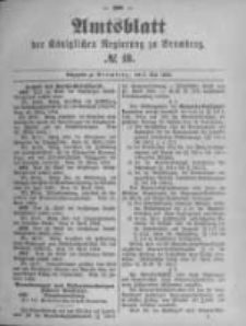 Amtsblatt der Königlichen Preussischen Regierung zu Bromberg. 1892.05.05 No.18