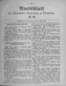 Amtsblatt der Königlichen Preussischen Regierung zu Bromberg. 1892.05.12 No.19