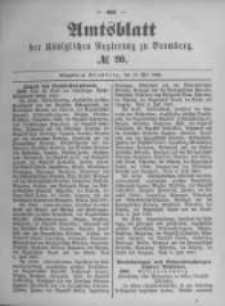 Amtsblatt der Königlichen Preussischen Regierung zu Bromberg. 1892.05.19 No.20