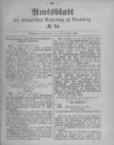 Amtsblatt der Königlichen Preussischen Regierung zu Bromberg. 1892.06.16 No.24