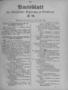Amtsblatt der Königlichen Preussischen Regierung zu Bromberg. 1892.06.30 No.26