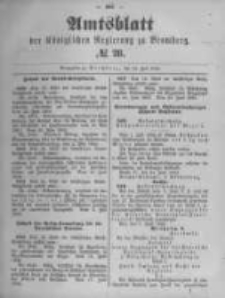 Amtsblatt der K&ouml;niglichen Preussischen Regierung zu Bromberg. 1892.07.14 No.28