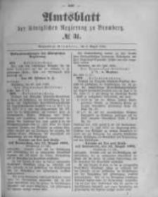 Amtsblatt der K&ouml;niglichen Preussischen Regierung zu Bromberg. 1892.08.04 No.31