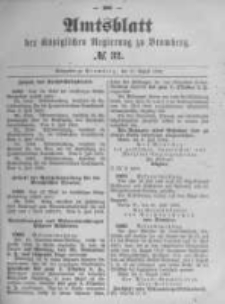 Amtsblatt der Königlichen Preussischen Regierung zu Bromberg. 1892.08.11 No.32