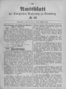 Amtsblatt der Königlichen Preussischen Regierung zu Bromberg. 1892.10.06 No.40