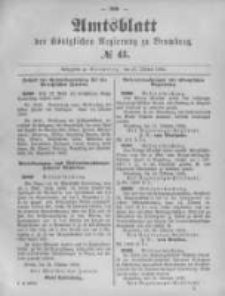 Amtsblatt der Königlichen Preussischen Regierung zu Bromberg. 1892.10.27 No.43