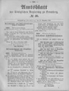 Amtsblatt der Königlichen Preussischen Regierung zu Bromberg. 1892.11.17 No.46