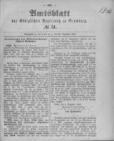 Amtsblatt der Königlichen Preussischen Regierung zu Bromberg. 1892.12.22 No.51