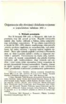 Organizacja siły zbrojnej i działania wojenne w województwie kaliskiem 1831