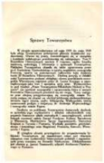 Sprawy Towarzystwa. Spis nowych członków