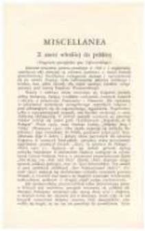 Z ziemi włoskiej do polskiej (Fragment pamiętnika gen. Dąbrowskiego)