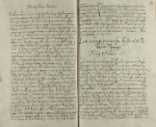 List iednego przyiacielia do jeo msci proboszcza plockiego [Andrzeja Opalińskiego], Kraków 02.06.1602