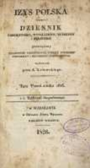 Izys Polska czyli Dziennik Umieiętności, Wynalazków, Kunsztów i Rękodzieł, Poświęcony Kraiowemu Przemysłowi, Tudzież Potrzebie Wieyskiego i Mieyskiego Gospodarstwa. 1826 T.3 część 1