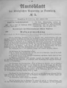 Amtsblatt der Königlichen Preussischen Regierung zu Bromberg. 1893.02.02 No.5