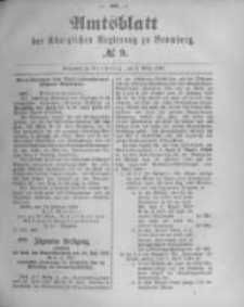 Amtsblatt der Königlichen Preussischen Regierung zu Bromberg. 1893.03.02 No.9