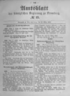 Amtsblatt der Königlichen Preussischen Regierung zu Bromberg. 1893.03.30 No.13