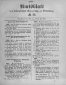 Amtsblatt der Königlichen Preussischen Regierung zu Bromberg. 1893.06.29 No.26