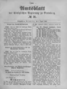 Amtsblatt der Königlichen Preussischen Regierung zu Bromberg. 1893.08.03 No.31