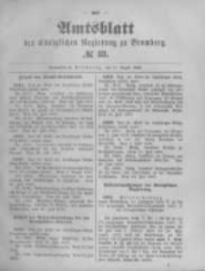 Amtsblatt der Königlichen Preussischen Regierung zu Bromberg. 1893.08.17 No.33