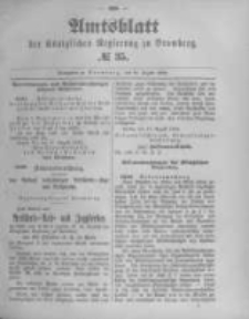 Amtsblatt der Königlichen Preussischen Regierung zu Bromberg. 1893.08.31 No.35