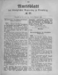 Amtsblatt der Königlichen Preussischen Regierung zu Bromberg. 1893.09.14 No.37