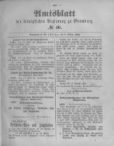 Amtsblatt der Königlichen Preussischen Regierung zu Bromberg. 1893.10.05 No.40