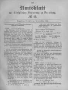 Amtsblatt der K&ouml;niglichen Preussischen Regierung zu Bromberg. 1893.10.12 No.41