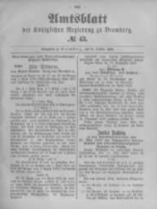 Amtsblatt der Königlichen Preussischen Regierung zu Bromberg. 1893.10.26 No.43