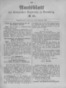Amtsblatt der Königlichen Preussischen Regierung zu Bromberg. 1893.11.02 No.44