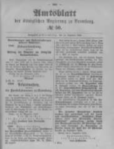Amtsblatt der Königlichen Preussischen Regierung zu Bromberg. 1893.12.14 No.50