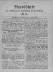 Amtsblatt der Königlichen Preussischen Regierung zu Bromberg. 1893.12.21 No.51