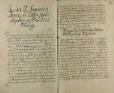 List X. Conariusza [Jana Konarskiego] jesuity do xiędza [Andrzeja] Opalińskiego, na ten czas proboszcza płockiego, Poznań 16.11.1591