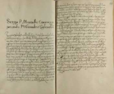 Scrypt P. Marszałka Coronnego [Zygmunta Myszkowskiego] przeciwko P. [Mikołajowi Zebrzydowskiemu] Woiewodzie Cracowskie., w obozie pod Janowcem 7 Octobris 1606